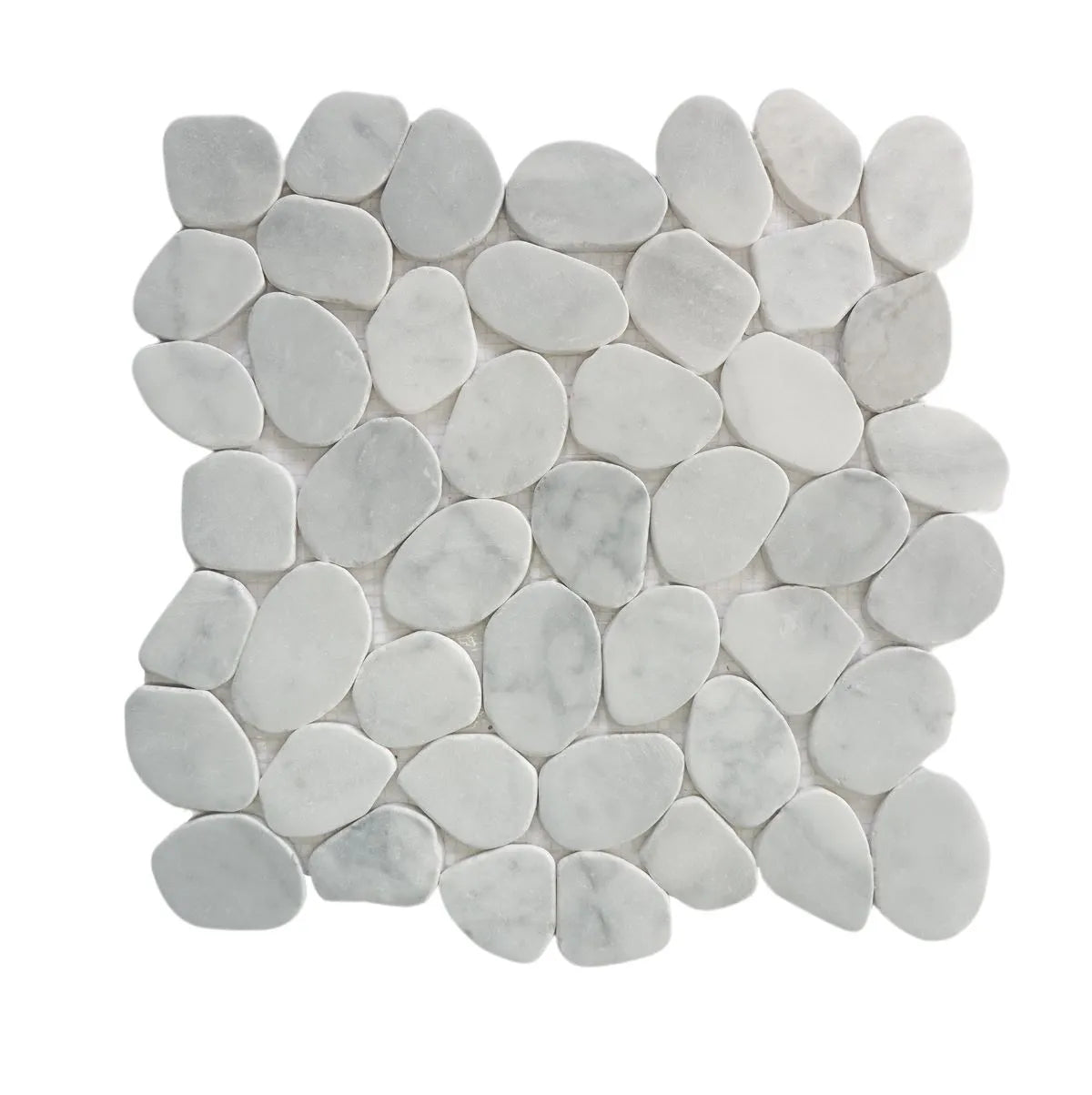 slice carrara tile sample without grout