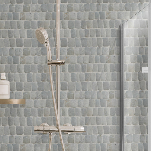 Canine Grey Pebble Mosaic Tile for Wall | 5 Tiles per case