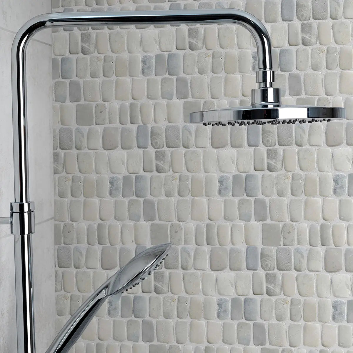 Canine Grey Pebble Mosaic Tile for Wall | 5 Tiles per case