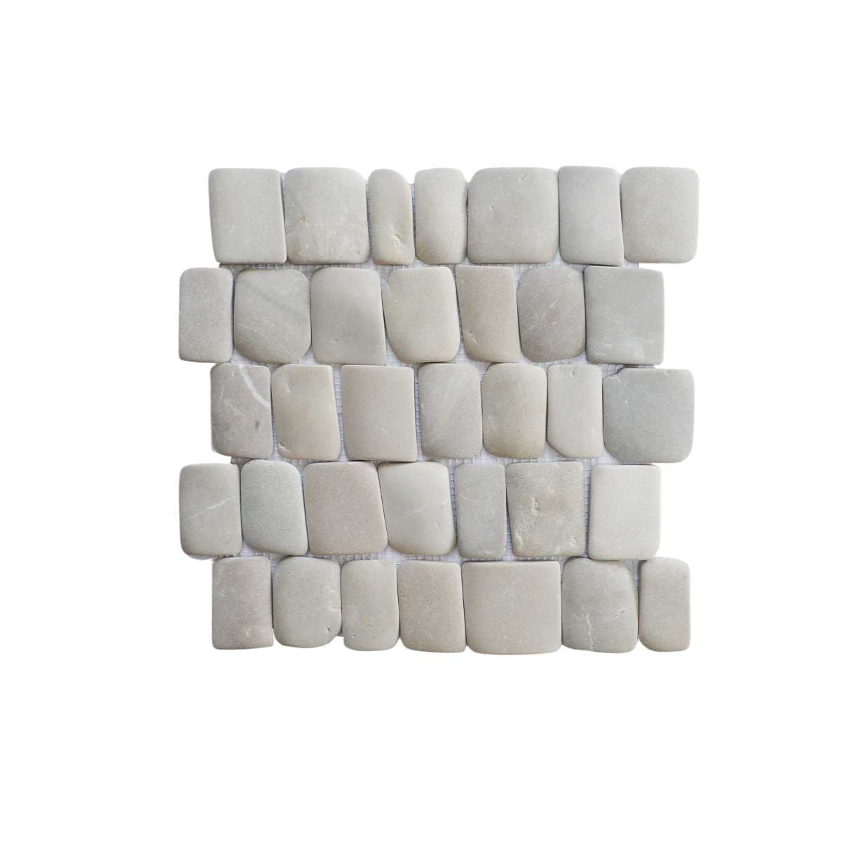 Canine Tan Pebble Mosaic Tile for Wall | 5 Tiles per case