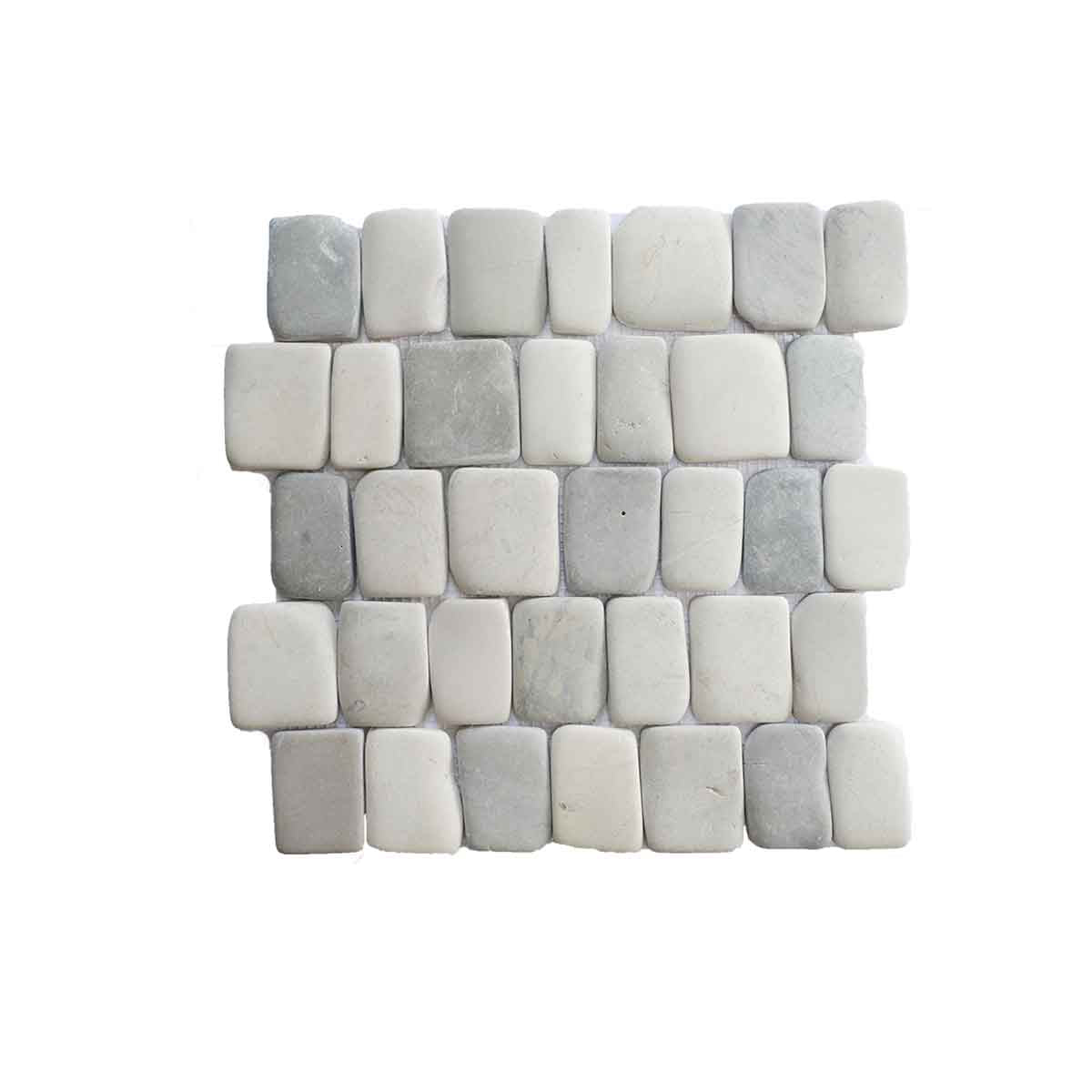 Canine Cloud Pebble Mosaic Tile for Wall | 5 Tiles per case