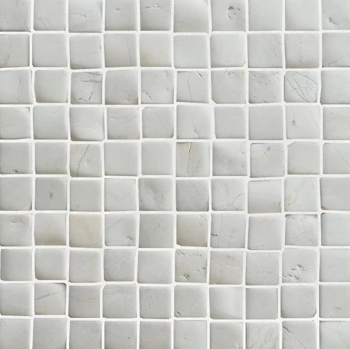Molar 3 White Pebble Mosaic Tile for Wall | 5 Tiles per case