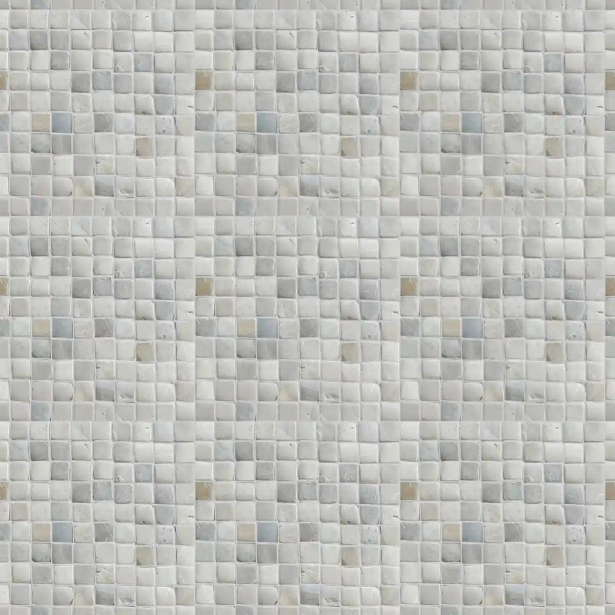 Molar 3 Grey Pebble Mosaic Tile for Wall | 5 Tiles per case