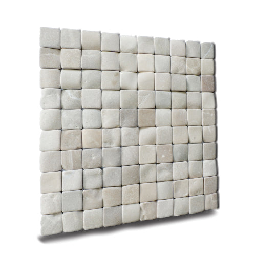 Molar 3 Tan Pebble Mosaic Tile for Wall | 5 Tiles per case
