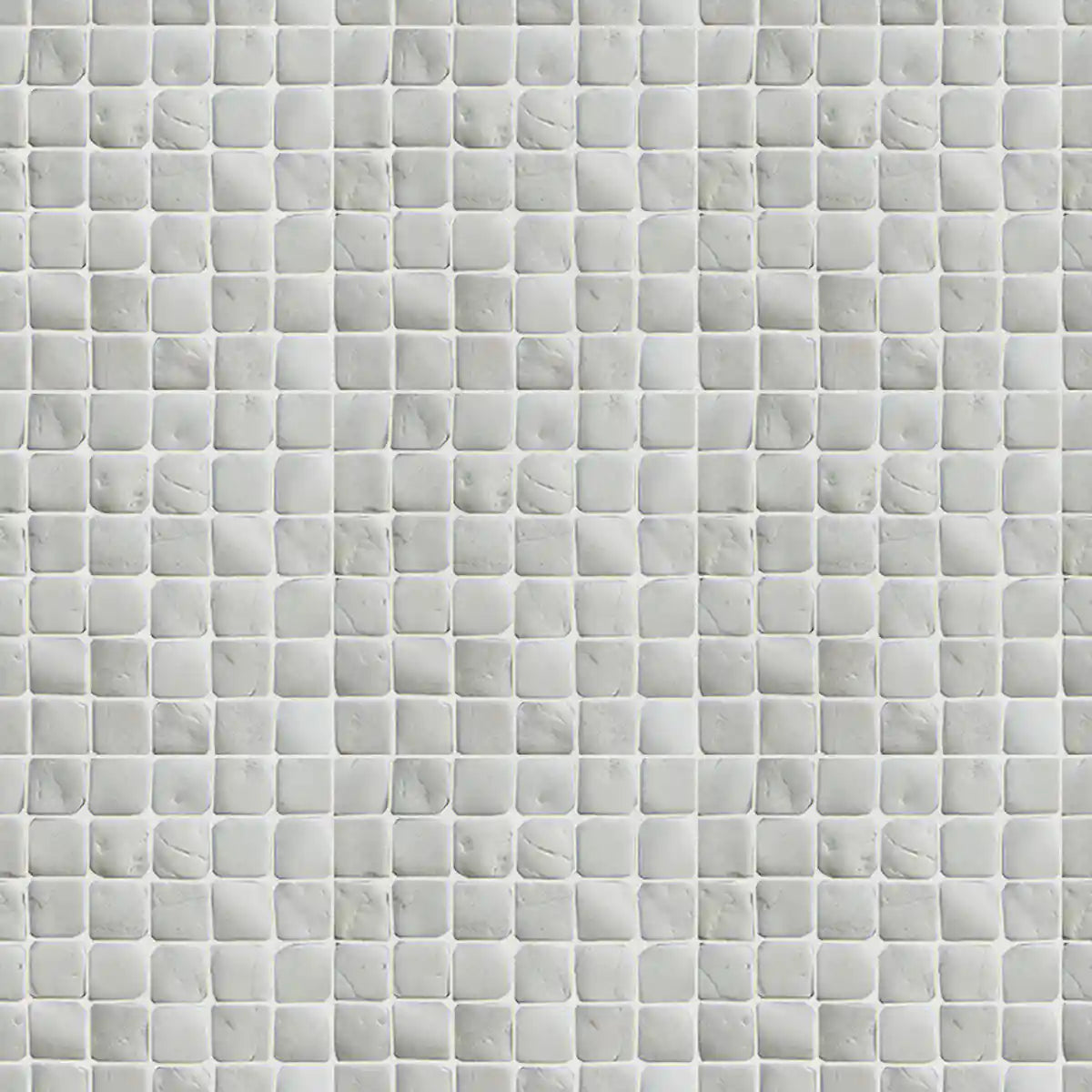Molar 5 White Pebble Mosaic Tile for Wall | 5 Tiles per case
