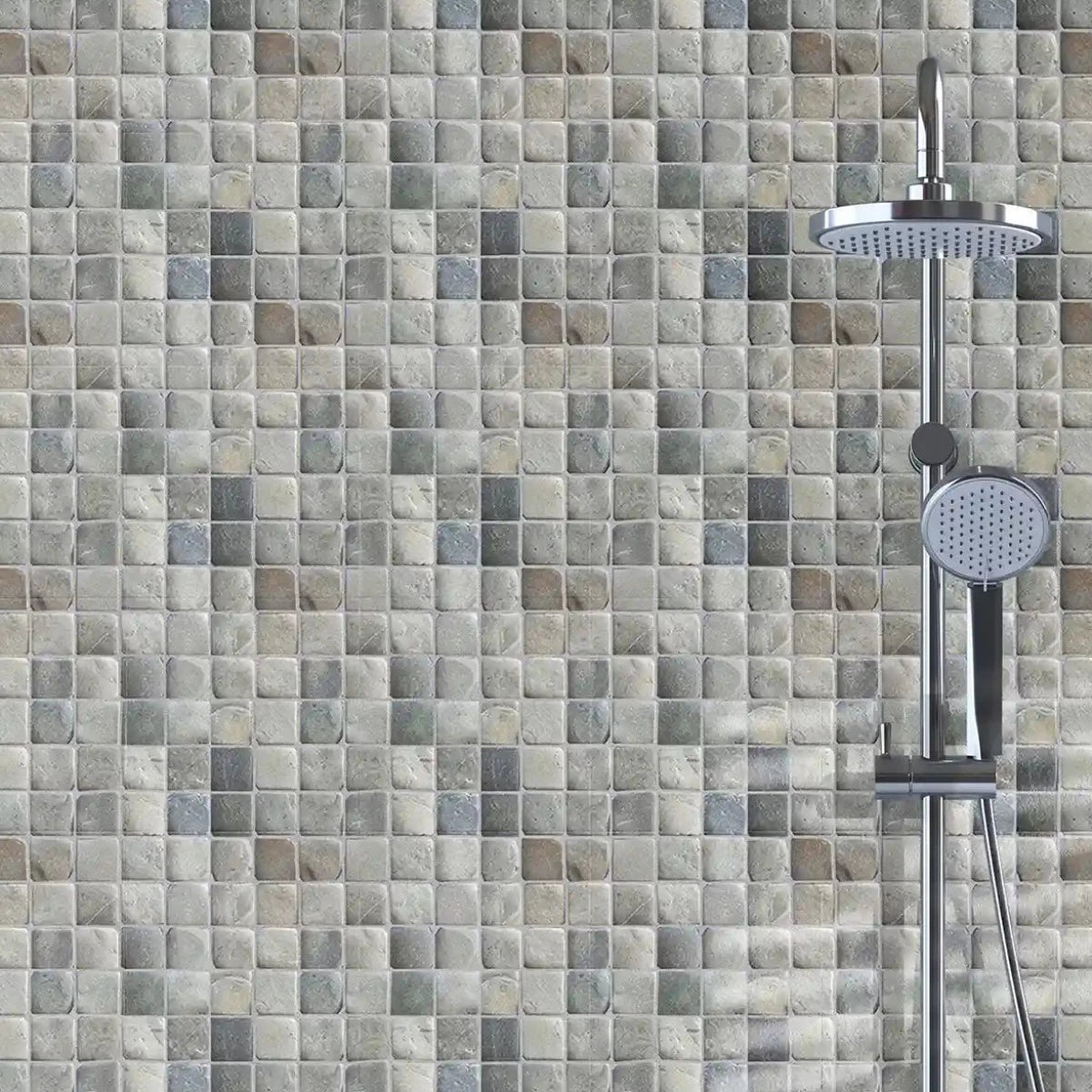 Molar 5 Grey Pebble Mosaic Tile for Wall | 5 Tiles per case