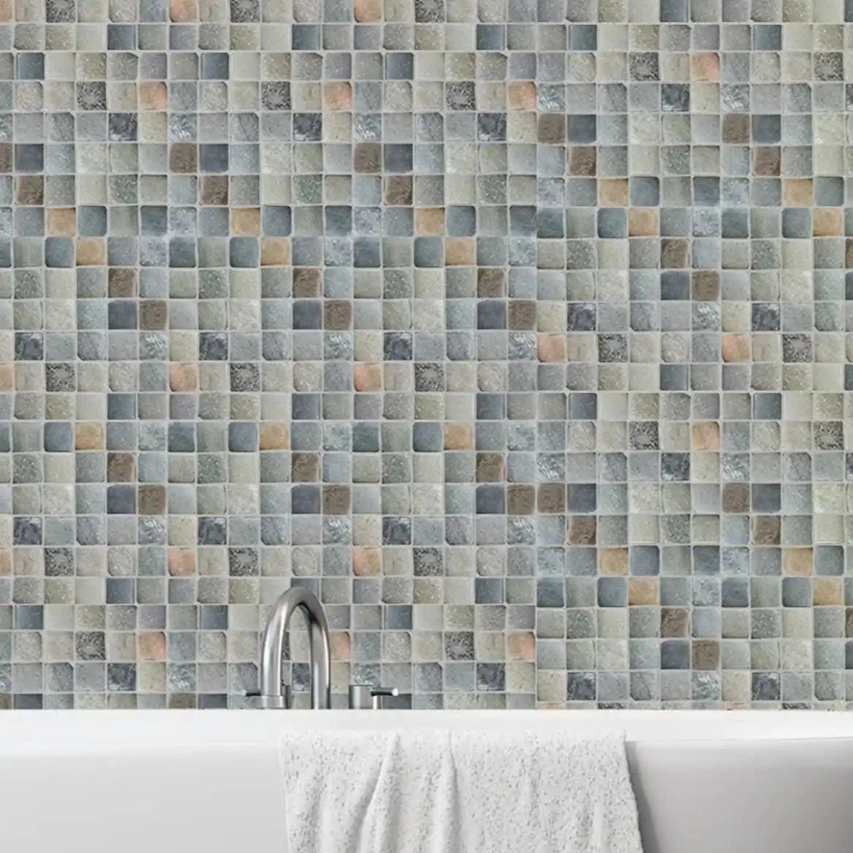 Molar 5 Mix Pebble Mosaic Tile for Wall | 5 Tiles per case