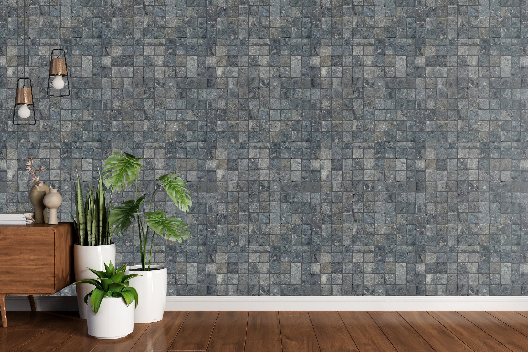 Molar 3 Sumatra Pebble Mosaic Tile for Wall | 5 Tiles per case