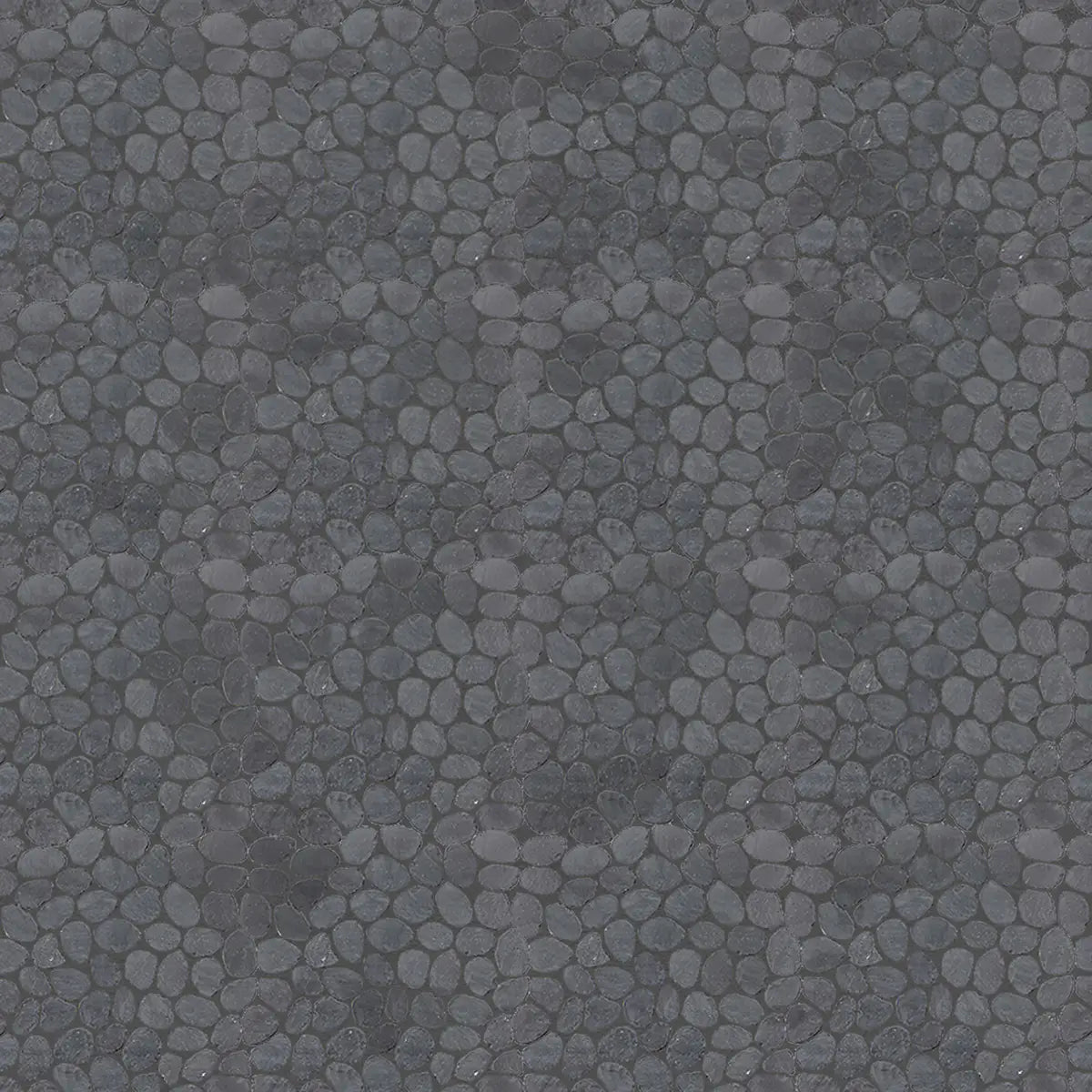 Charcoal Sliced Pebble Mosaic Wall & Floor Tile | 5 Tiles per case