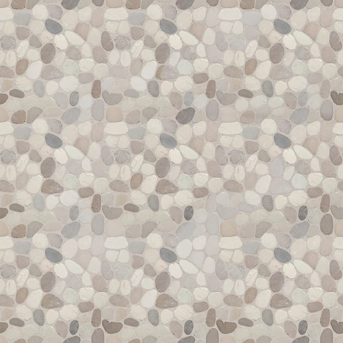 Capucino Sliced Pebble Mosaic Wall & Floor Tile | 5 Tiles per case