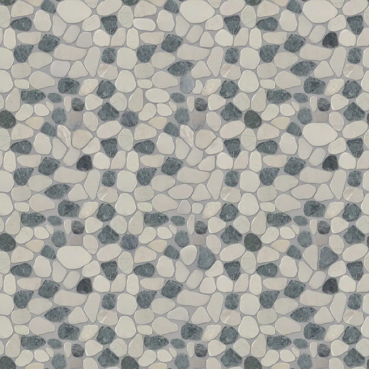 Mix Panther Sliced Pebble Mosaic Wall & Floor Tile | 5 Tiles per case