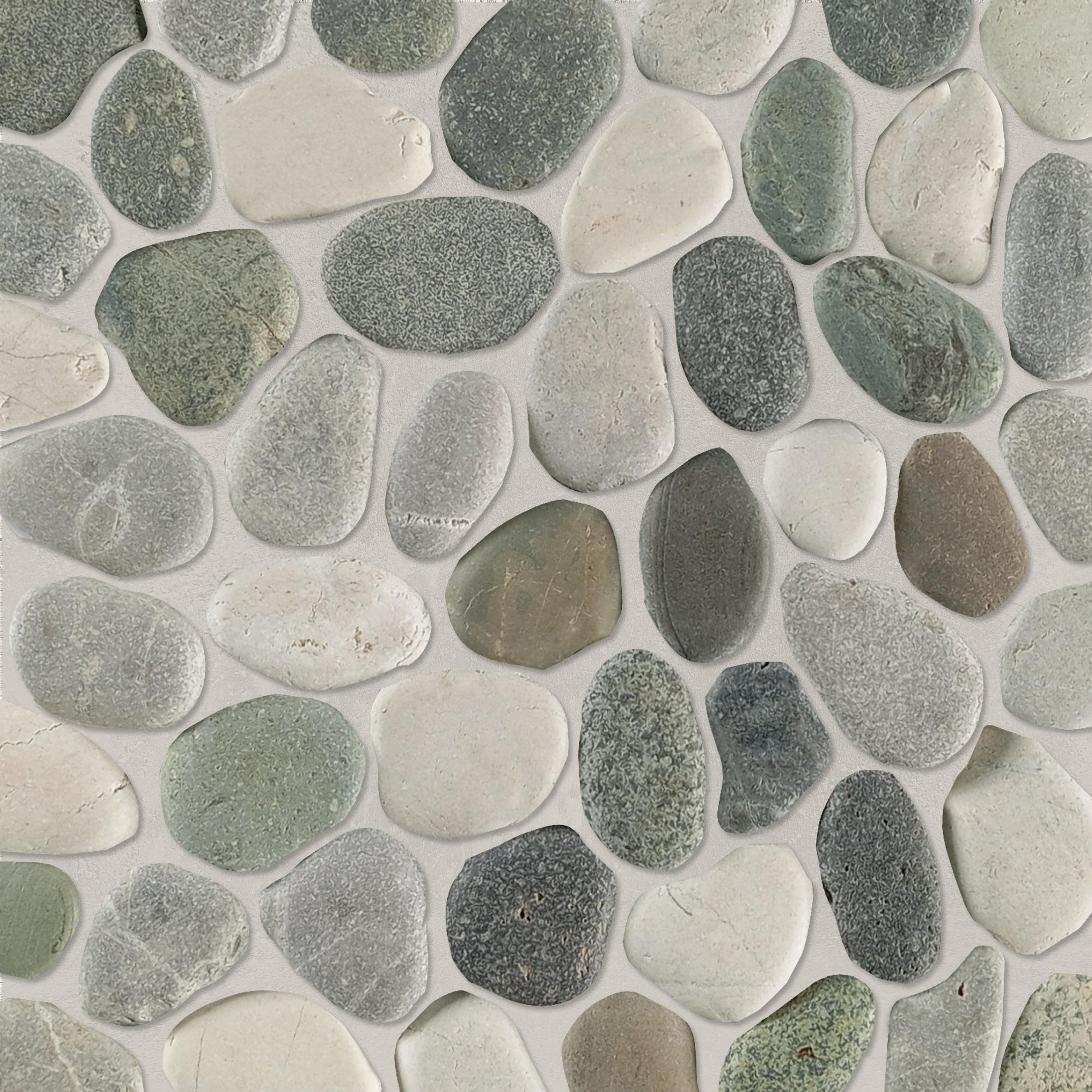 Aqua Tone Pebble Mosaic Tile For Wall and Floor | 5 Tiles per case