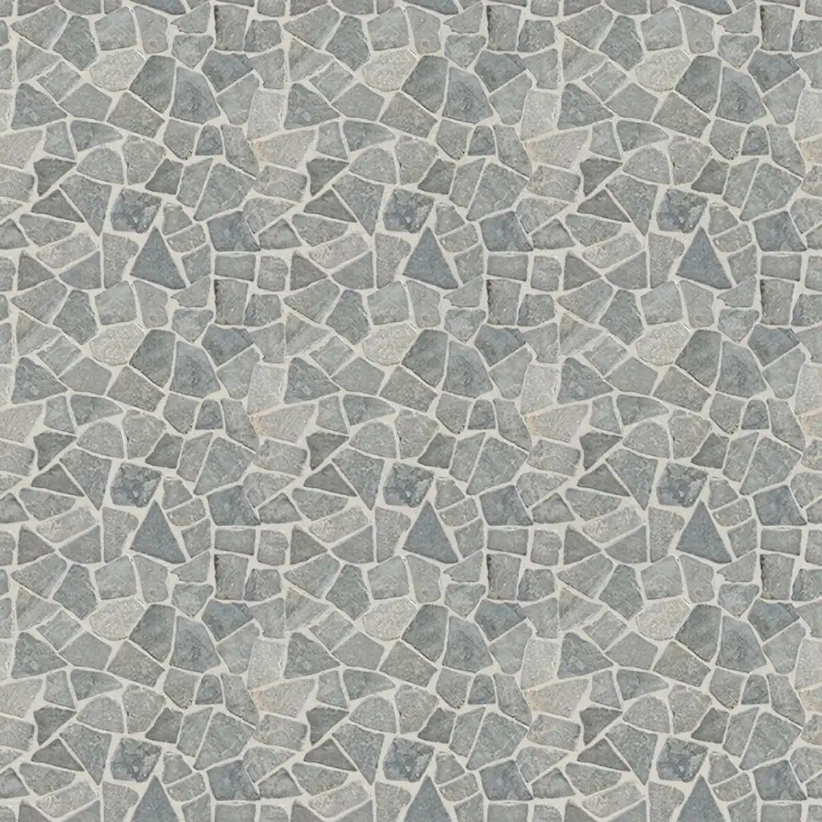 Mosaic tile light grey marble irregular for bathroom