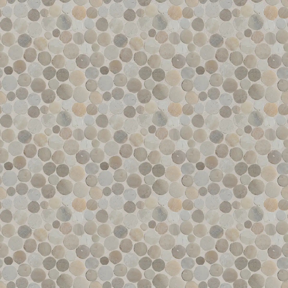 Sunset Penny Round Tile, Marble Onyx Mosaic Wall & Floor Tile | 5 Tiles per case