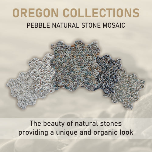 Green Mini Pebble Natural Stone Mosaic Wall & Floor Tile | 11 Tiles per case