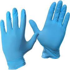 blue medical gloves