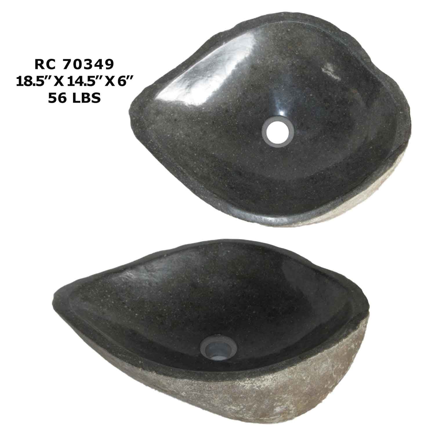 RC70349-River Stone Vessel Sink for Bathroom & kitchen