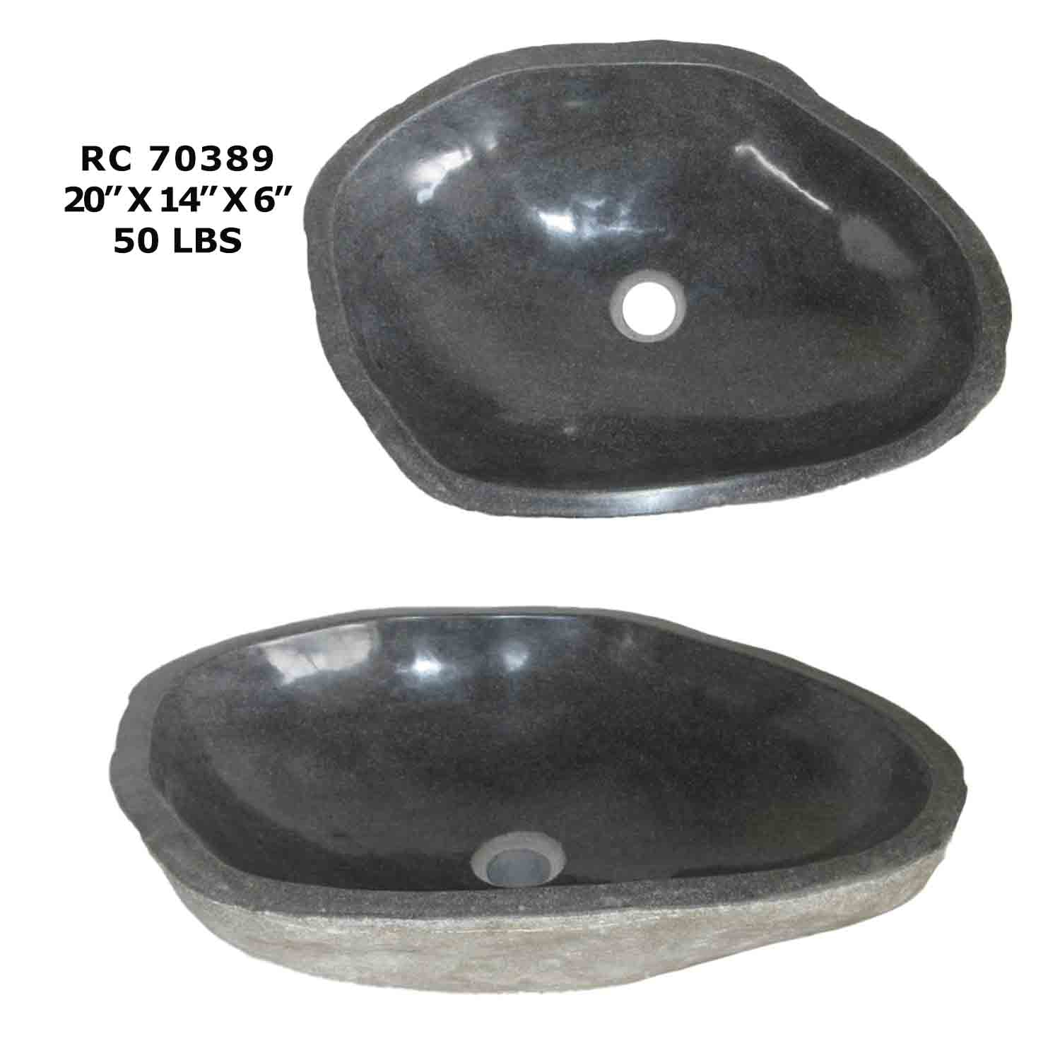 RC70389-River Stone Vessel Sink for Bathroom & kitchen