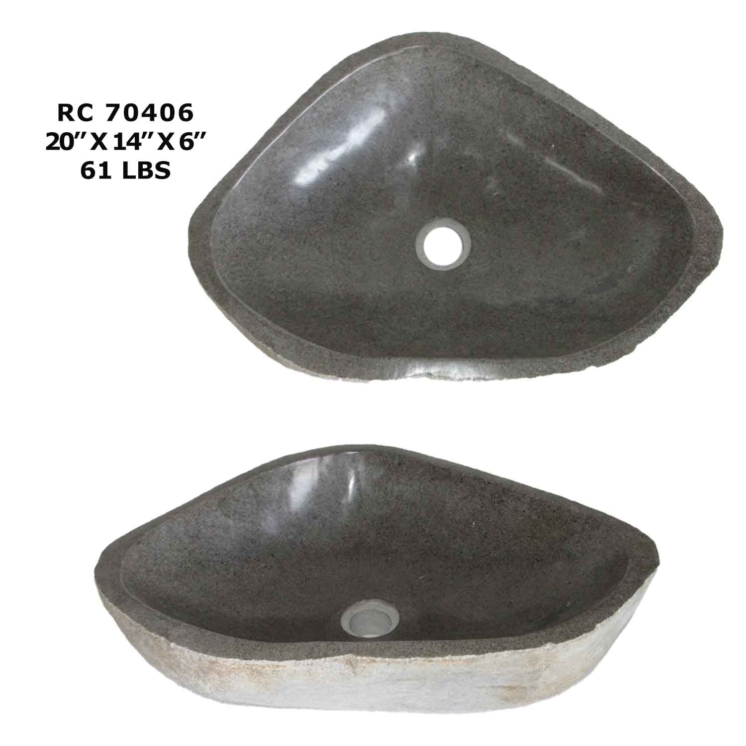 RC70406-River Stone Vessel Sink for Bathroom & kitchen