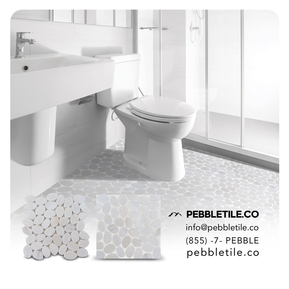Your Bathroom With Natural Stone Sinks Touch | Pebble Tile