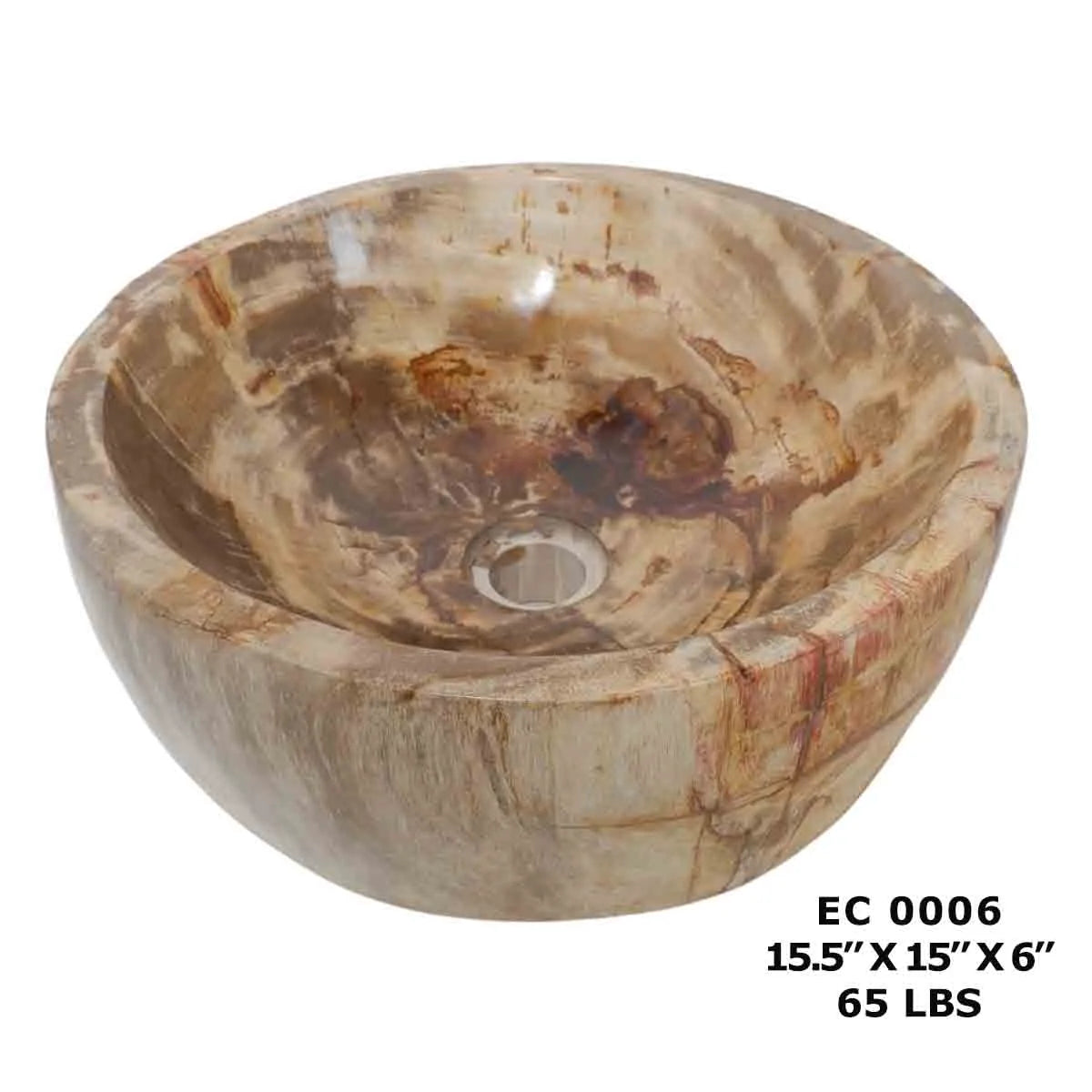 Petrified Wood Bathroom Sink Basins, Bathroom Vanity Ideas EC0006