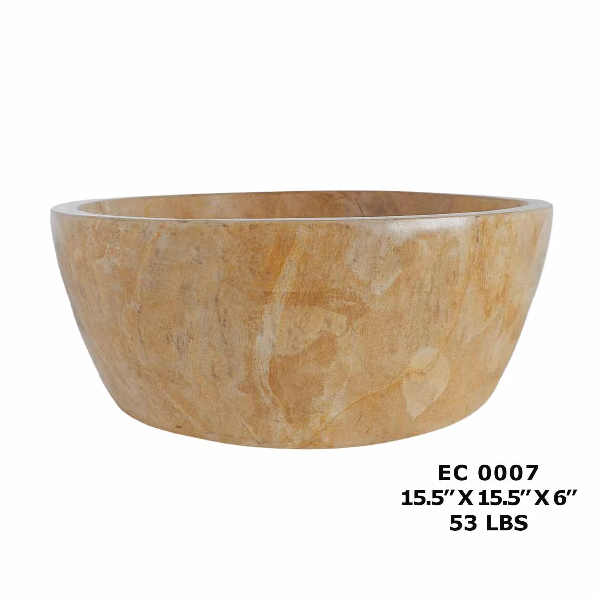 Petrified Wood Kitchen Wood Sink Basin, Wood Vanity Design EC0007