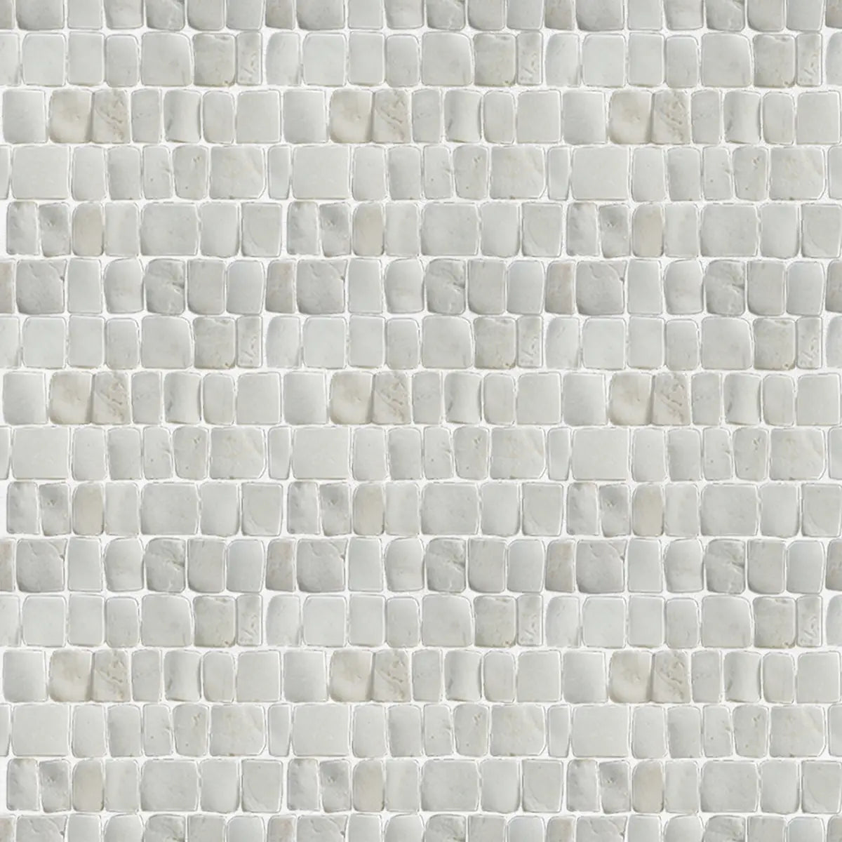 Natural White Stone Mosaic Tile for Wall, Canine White Mosaic Tile