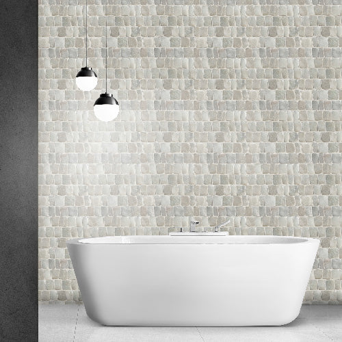 Canine Tan Pebble Mosaic Tile for Wall | 5 Tiles per case