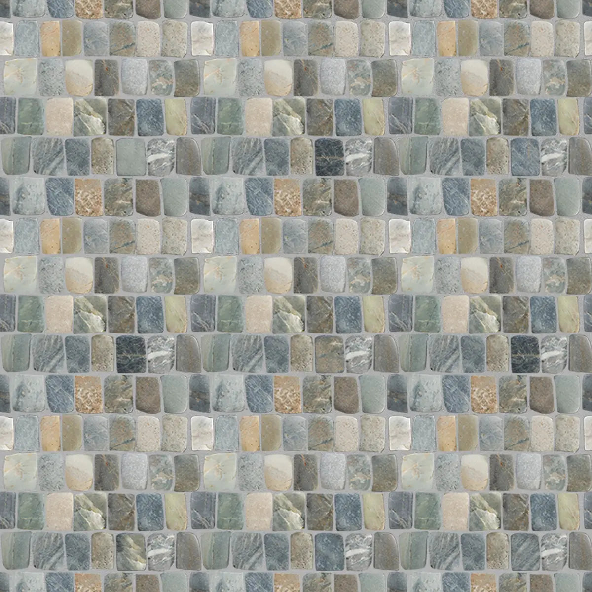 Natural Pebble Stone Mosaic Tile, Canine Mix Mosaic Tile