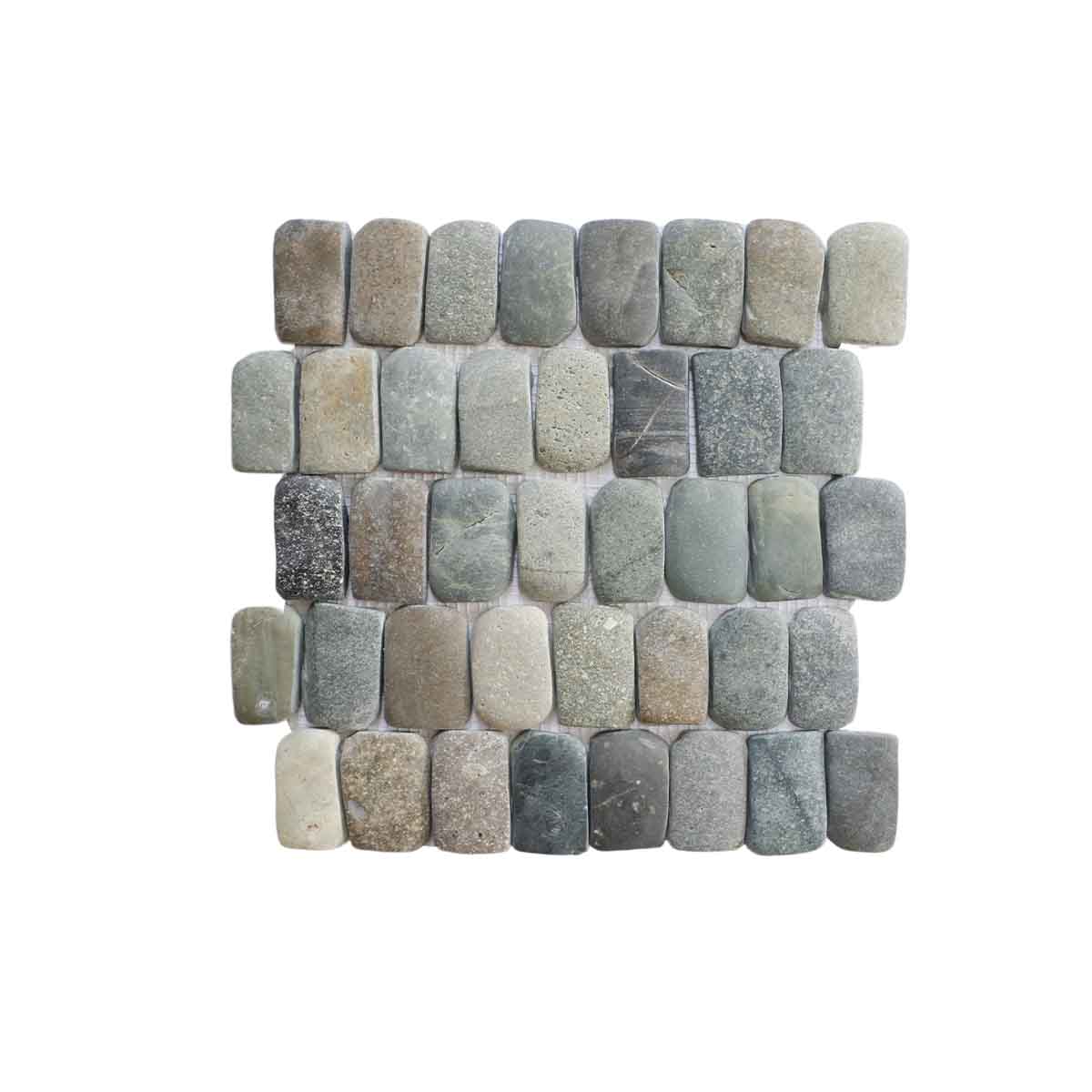 Natural Pebble Stone Mosaic Tile, Canine Mix Mosaic Tile