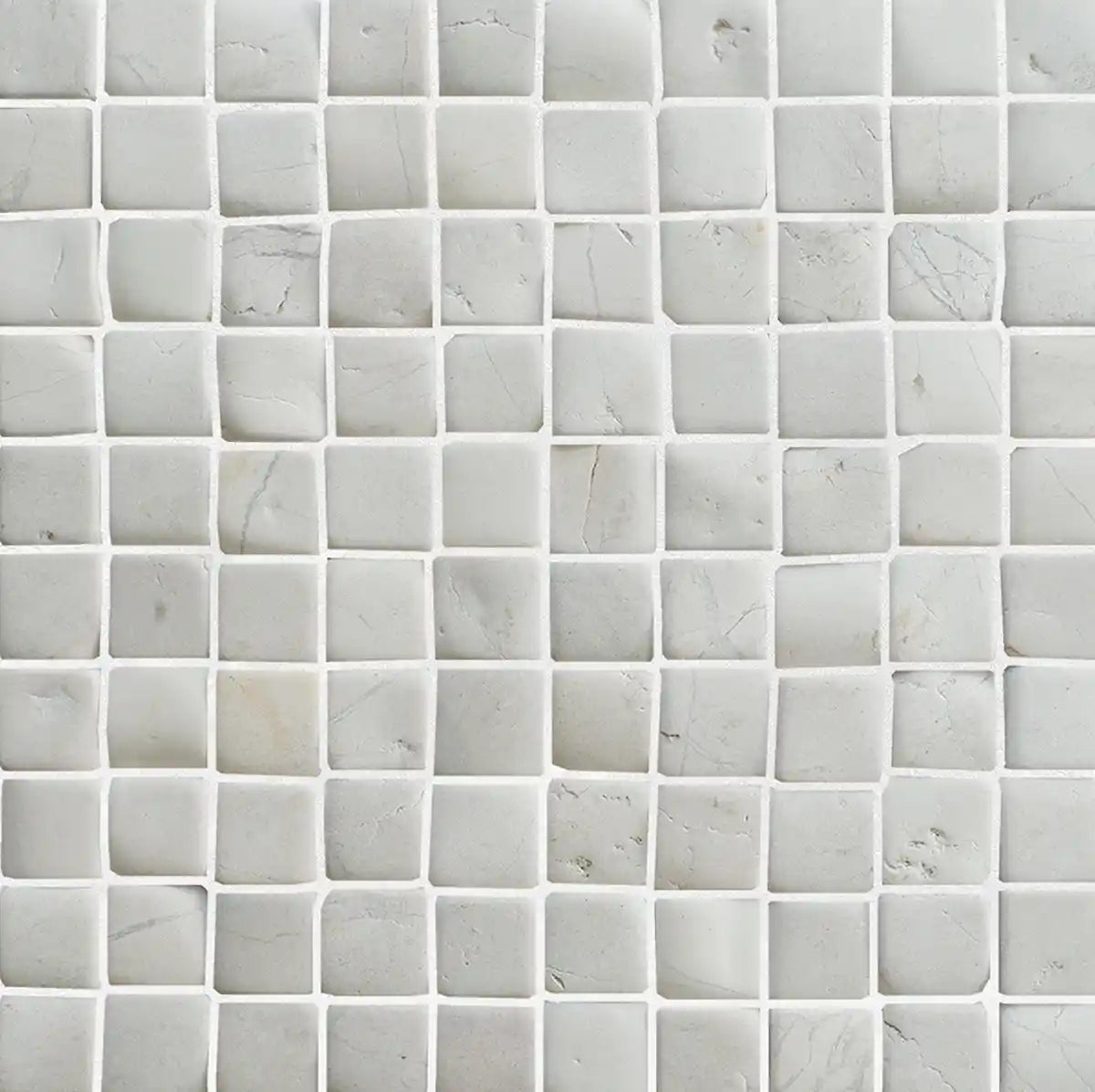 Natural White Stone Mosaic Tile, Molar 3 White Mosaic Tile