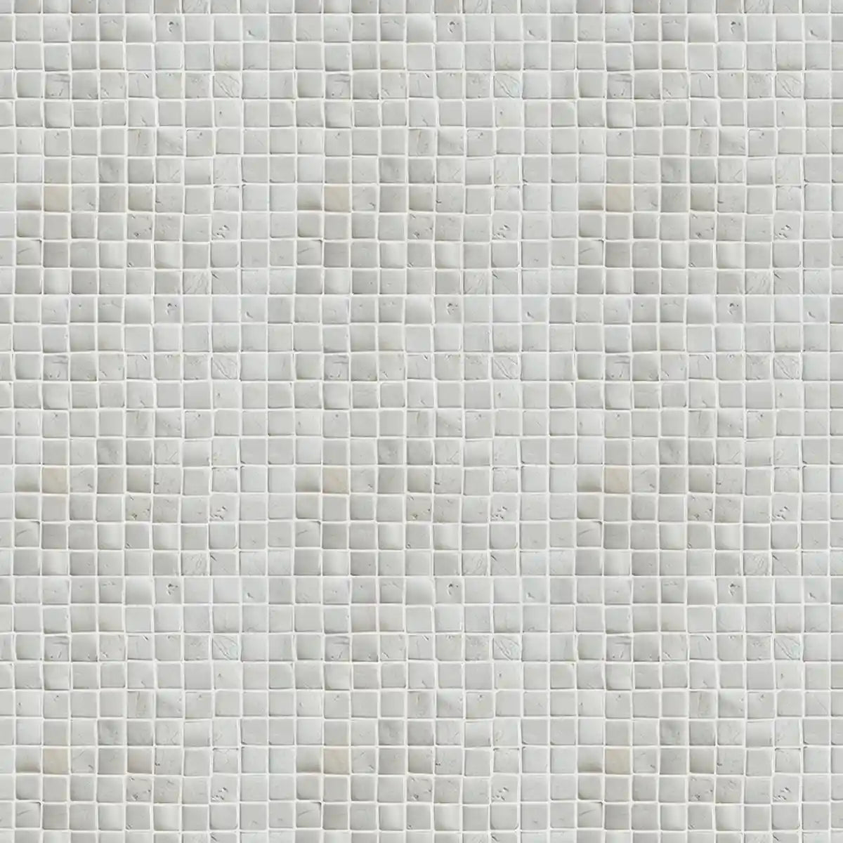 Natural White Stone Mosaic Tile, Molar 3 White Mosaic Tile