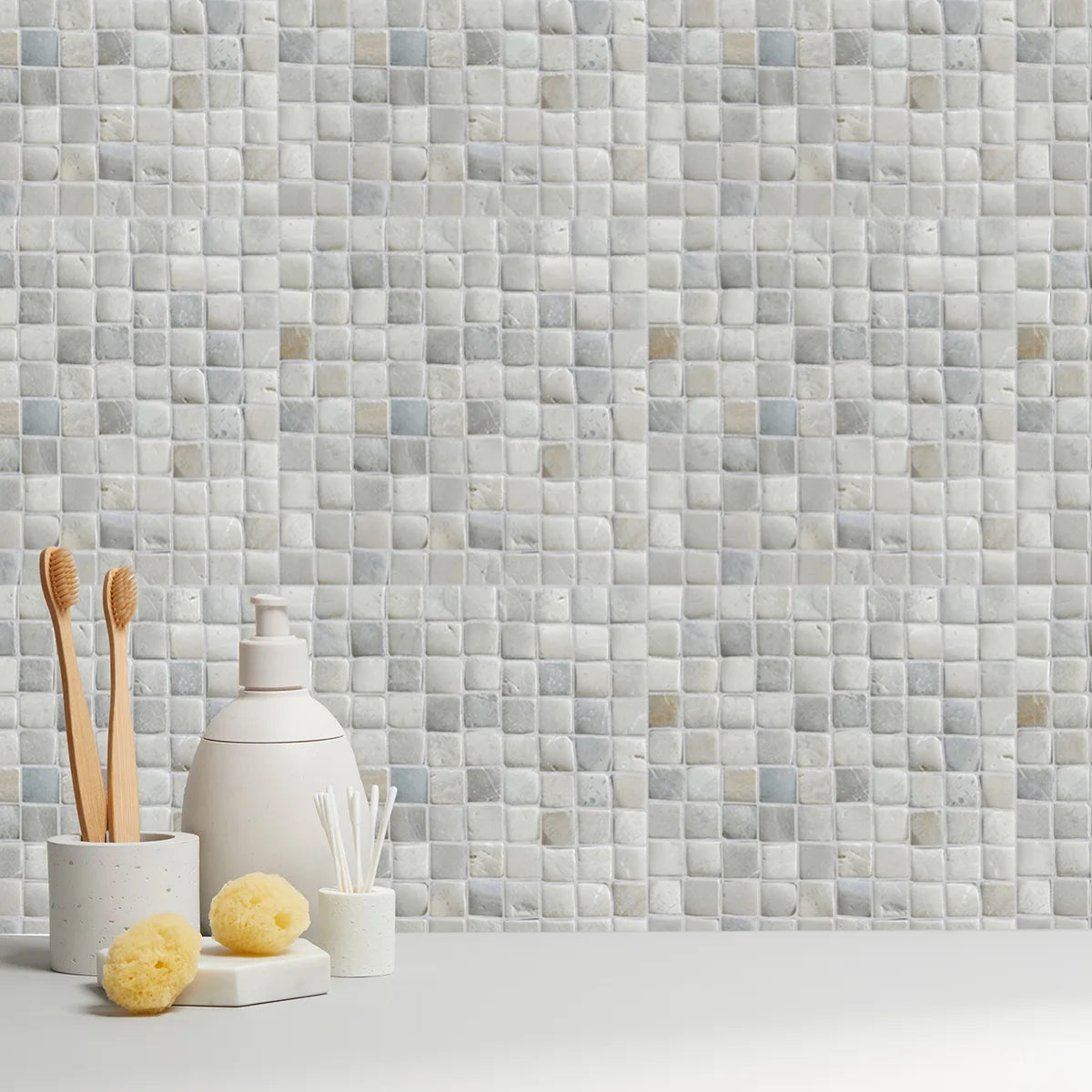 Natural Grey Stone Mosaic Tile, Molar 3 Grey Mosaic Tile