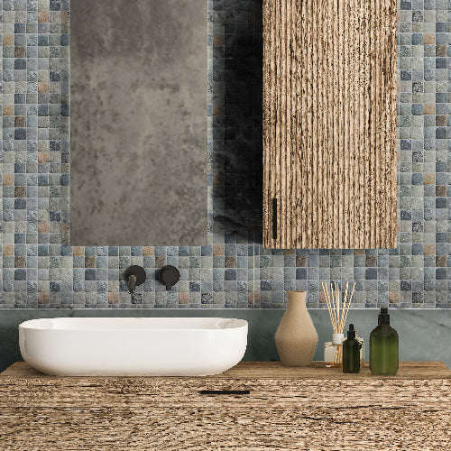 Molar 5 Mix Pebble Mosaic Tile for Wall | 5 Tiles per case