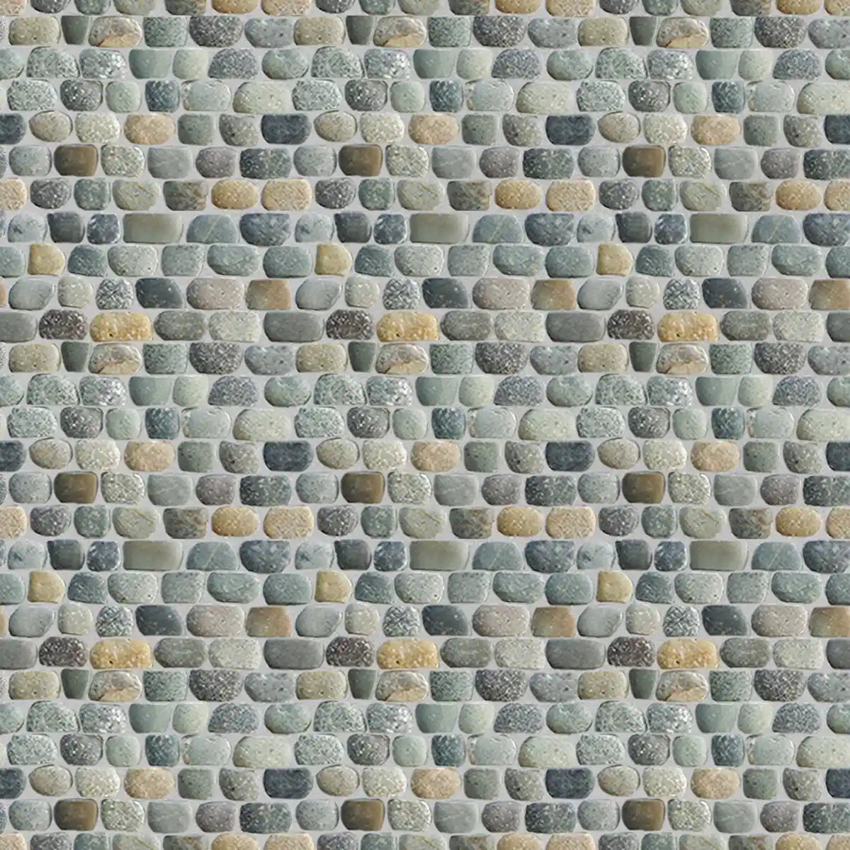 Strip Mix Stone Mosaic Tile for Wall, Pebble Mosaic Tile