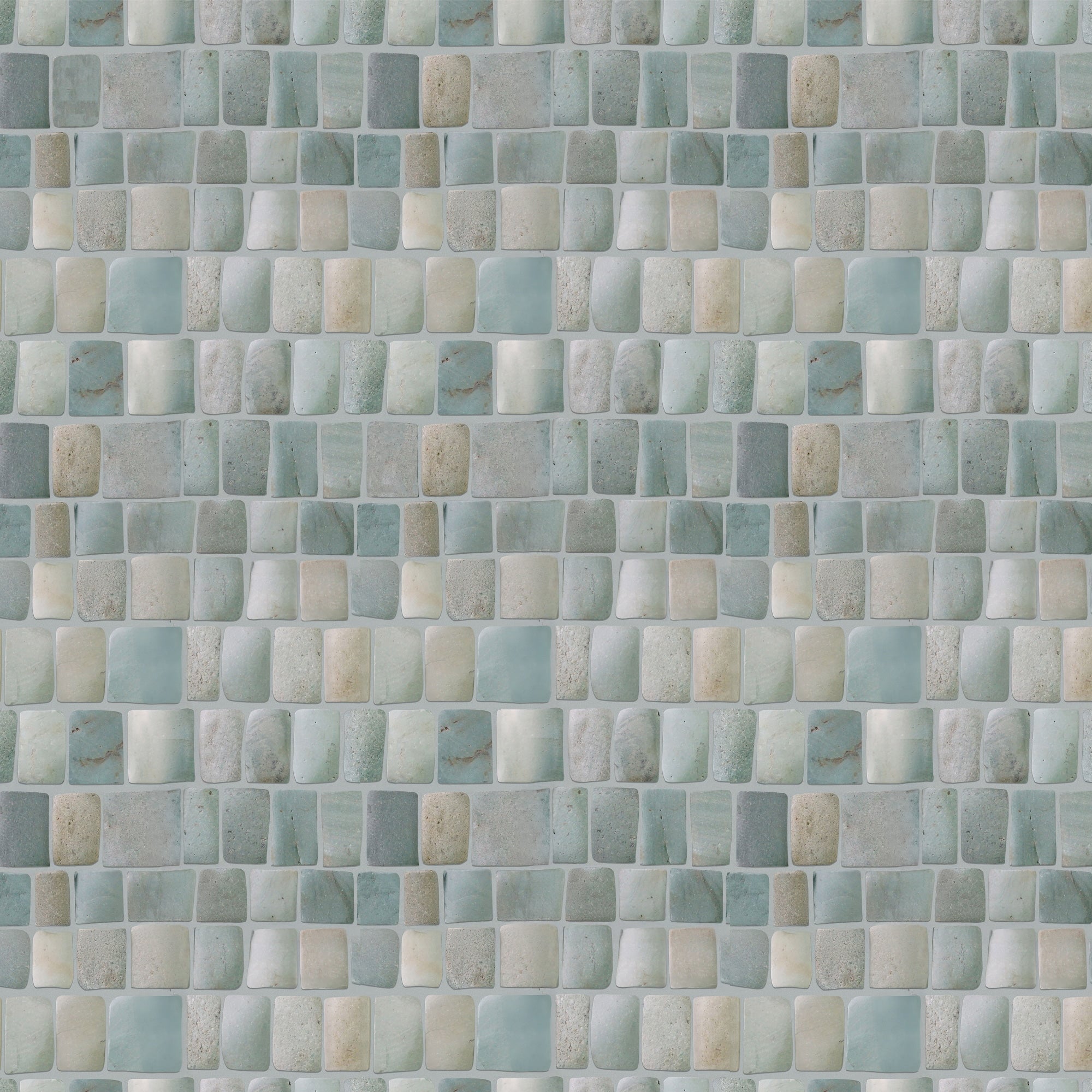 Canine Green Pebble Mosaic Tile for Wall | 5 Tiles per case