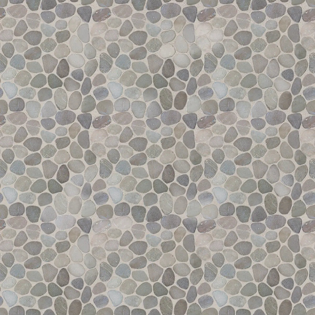 Pebble Tile, Tan Sliced Pebble Mosaic Wall & Floor Tile
