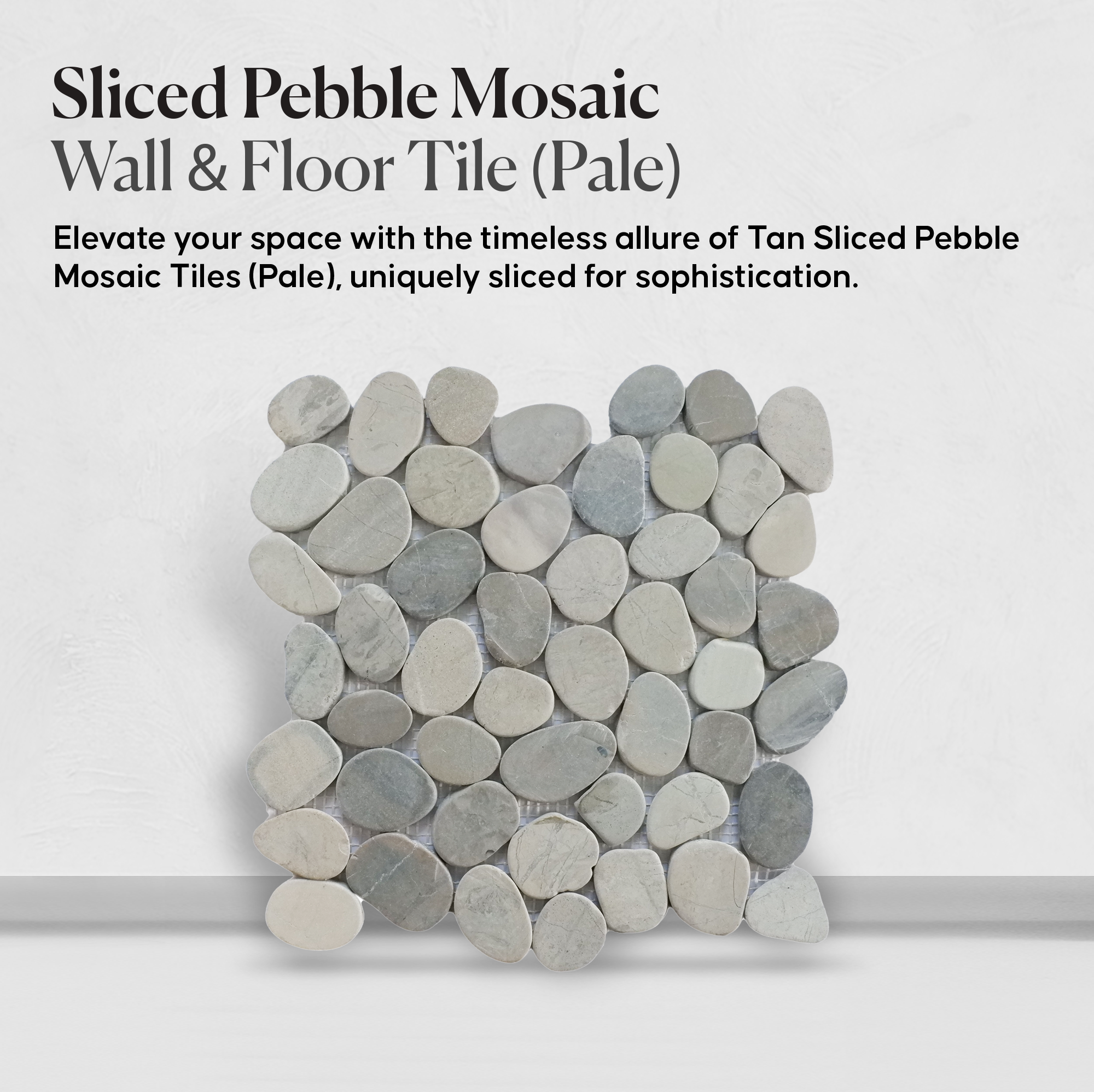 Sliced Pebble Mosaic Tiles, Stone Mosaic Wall & Floor Tile