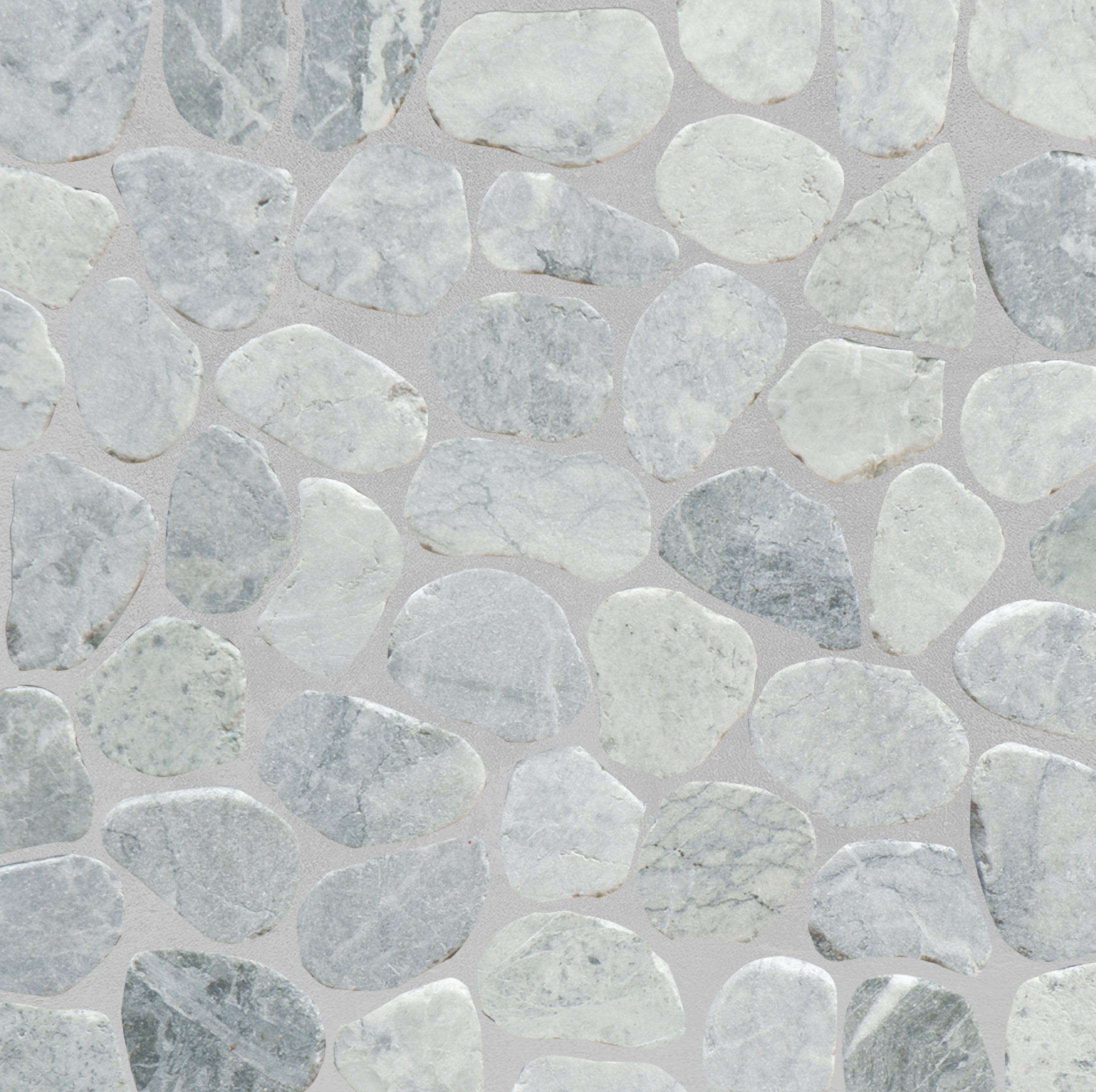 Ice Glacier Pebble Mosaic Tile, Sliced Mosaic Wall & Floor Tile