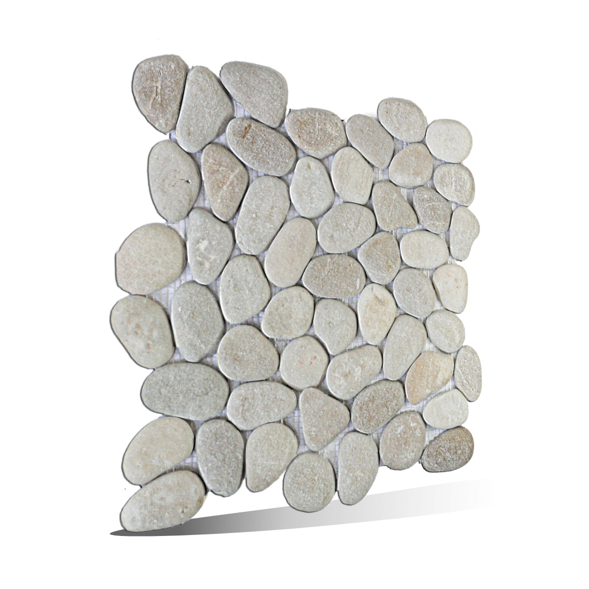 Tan Pebble Mosaic Tile For Wall and Floor | 5 Tiles per case