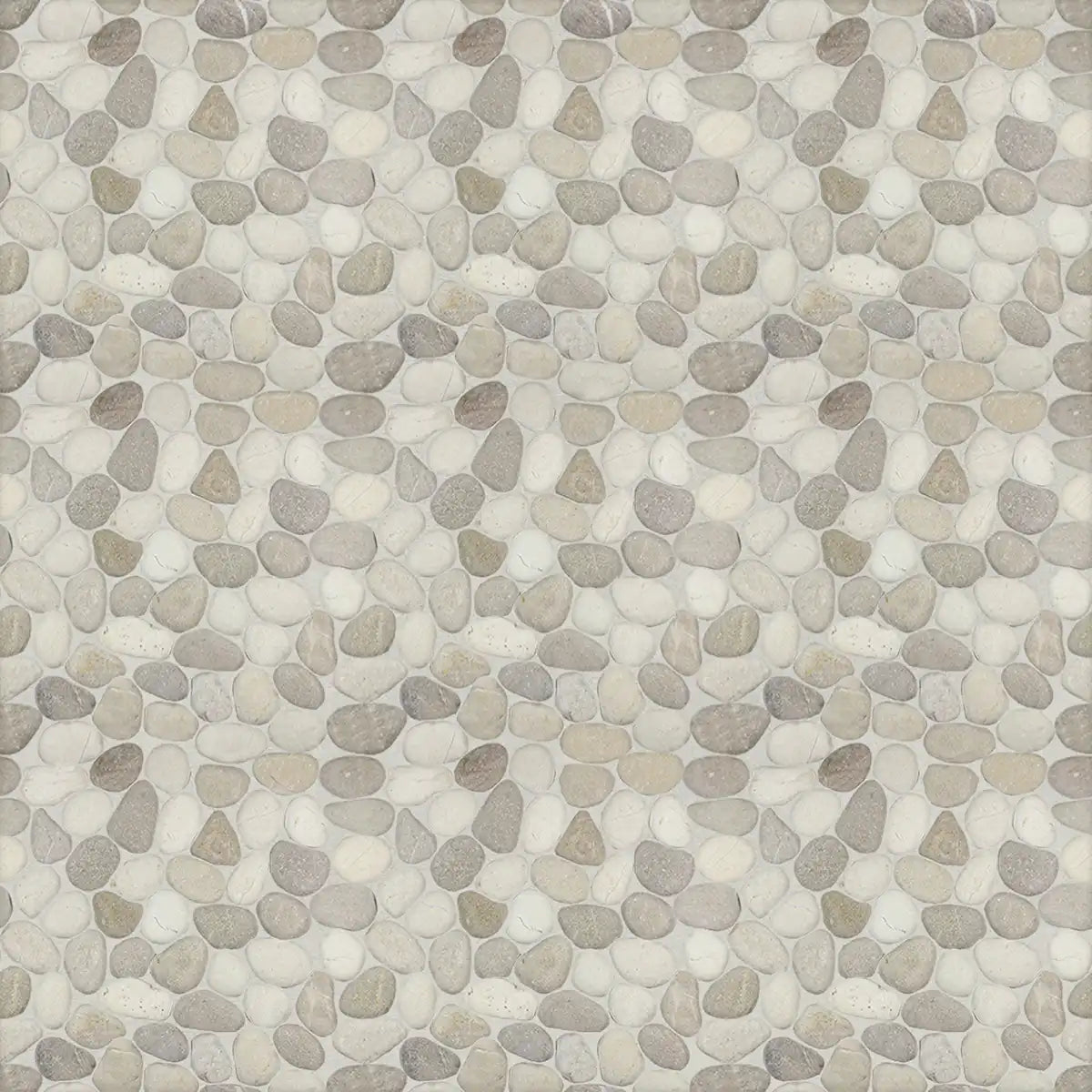 Pebble Mosaic Tile for Wall, Seasalt Pebble Stone Mosaic Tiles