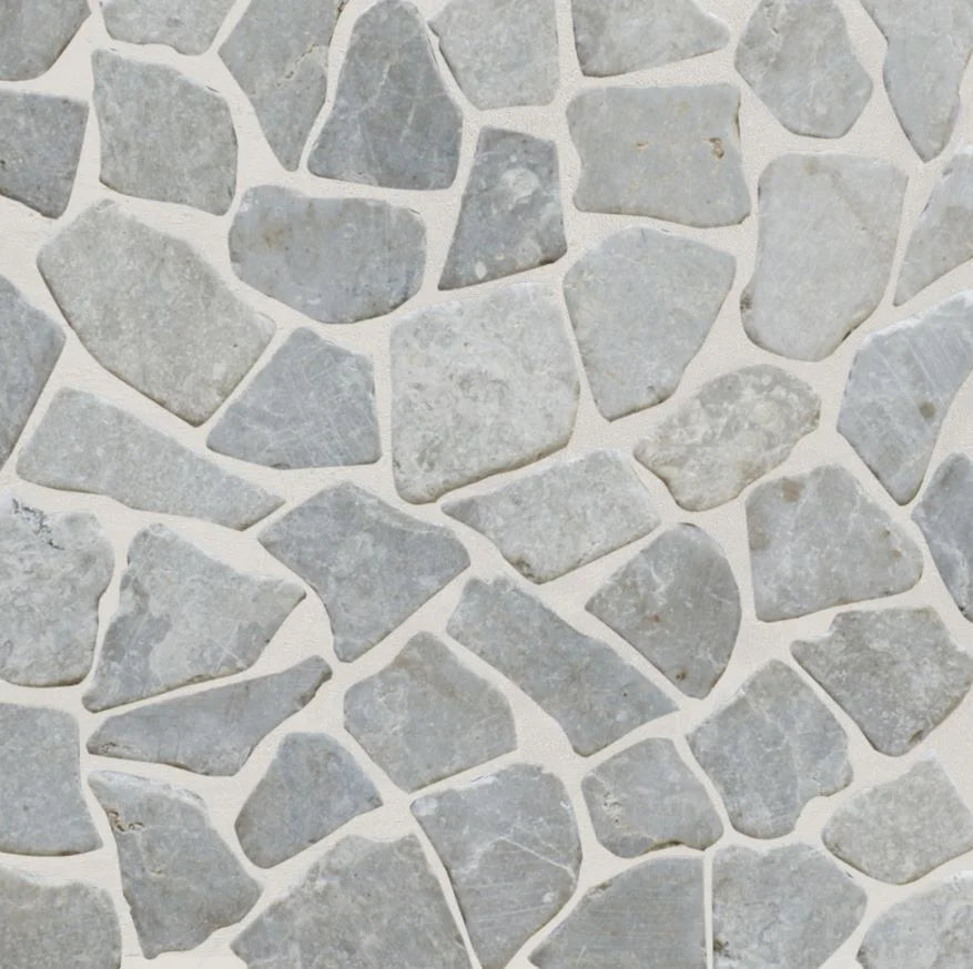 Nusa Grey Tile with grout close up sample