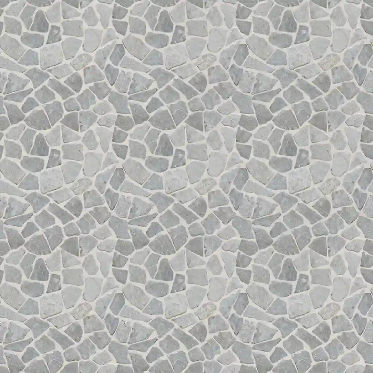 Nusa Grey Random Irregular Mosaic Tile for Wall and Floor | 5 Tiles per case