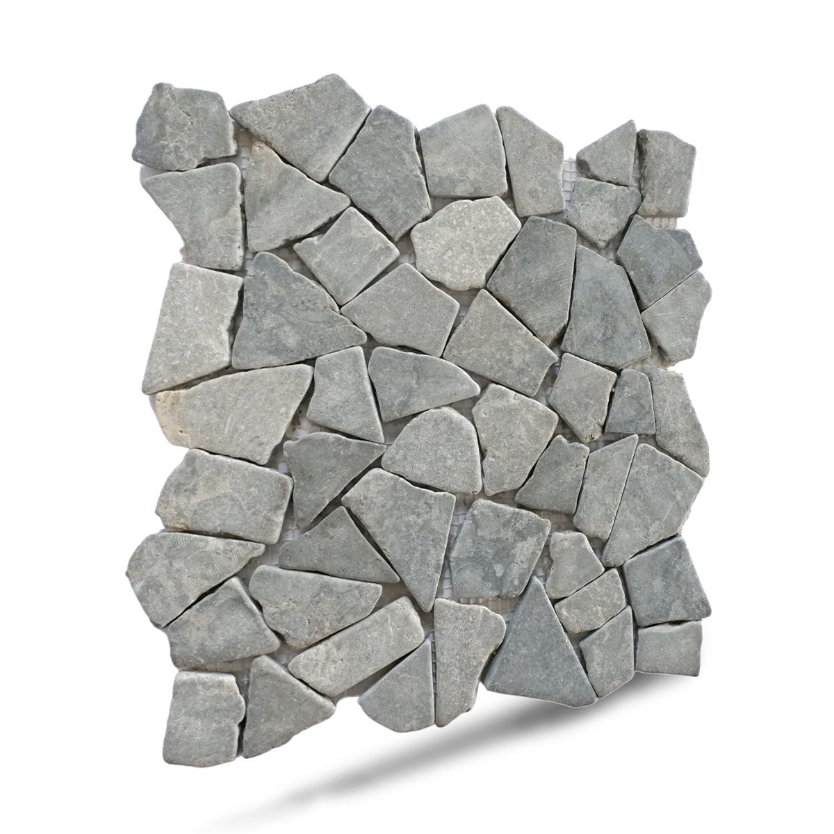 Ash Grey Mosaic Tile for Wall and Floor, Random Mosaic Bathroom Tiles