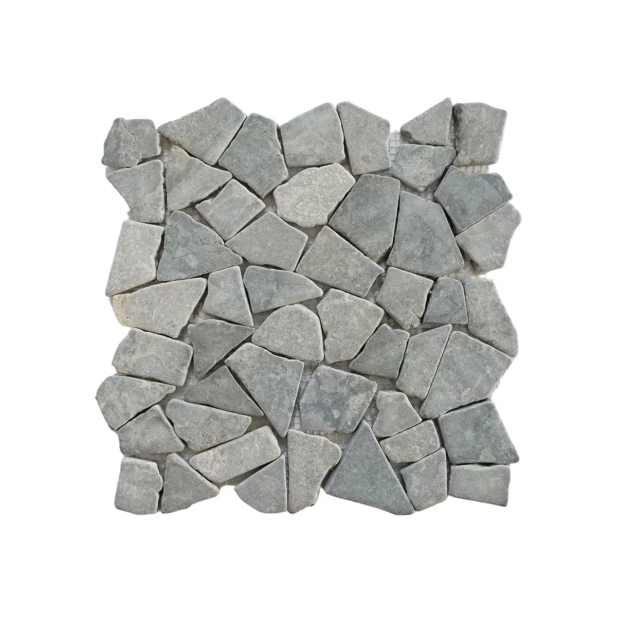 Mosaic light grey marble irregular