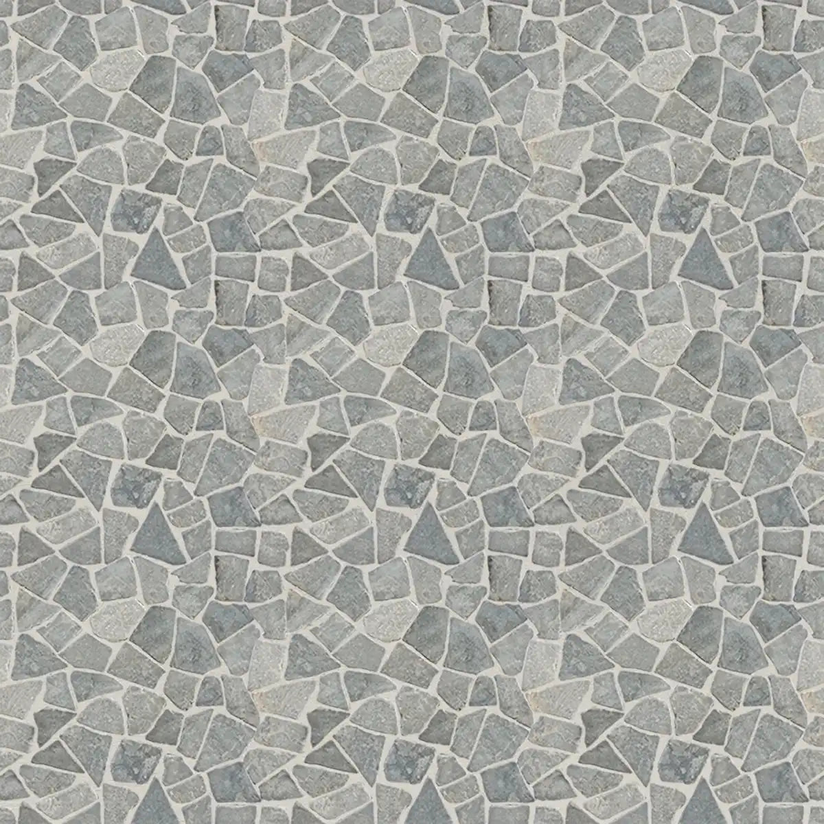 Mosaic tile light grey marble irregular for bathroom