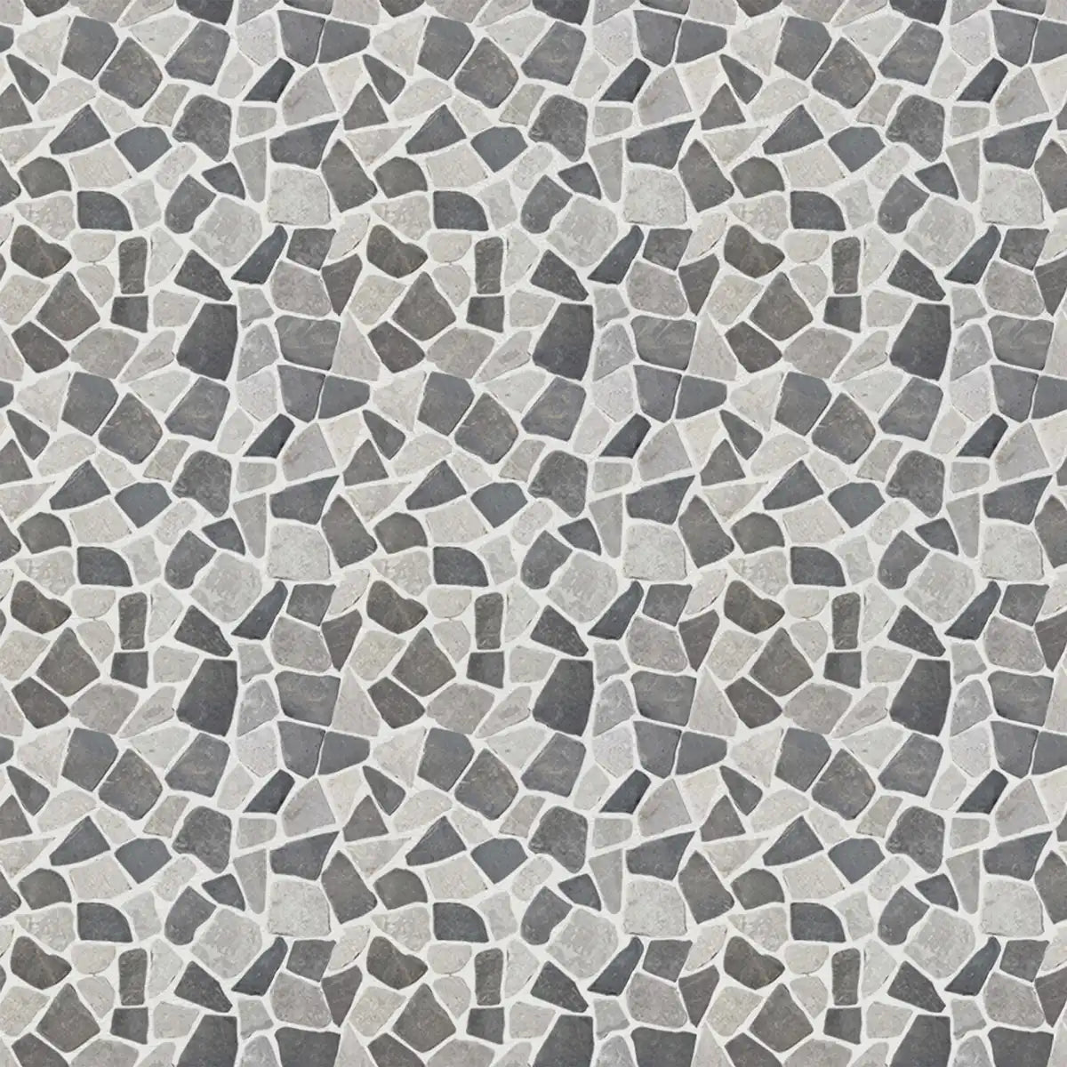 Stone Grey Random Irregular Mosaic Tile for Wall and Floor | 5 Tiles per case