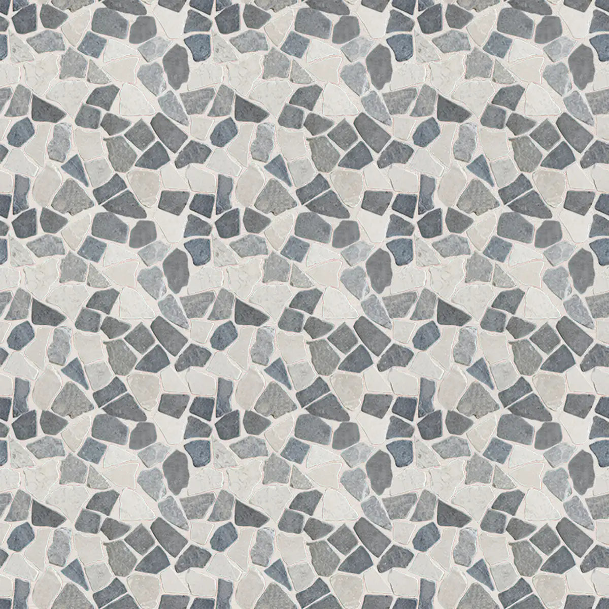 Mosaic tile mix grey marble irregular for bathroom