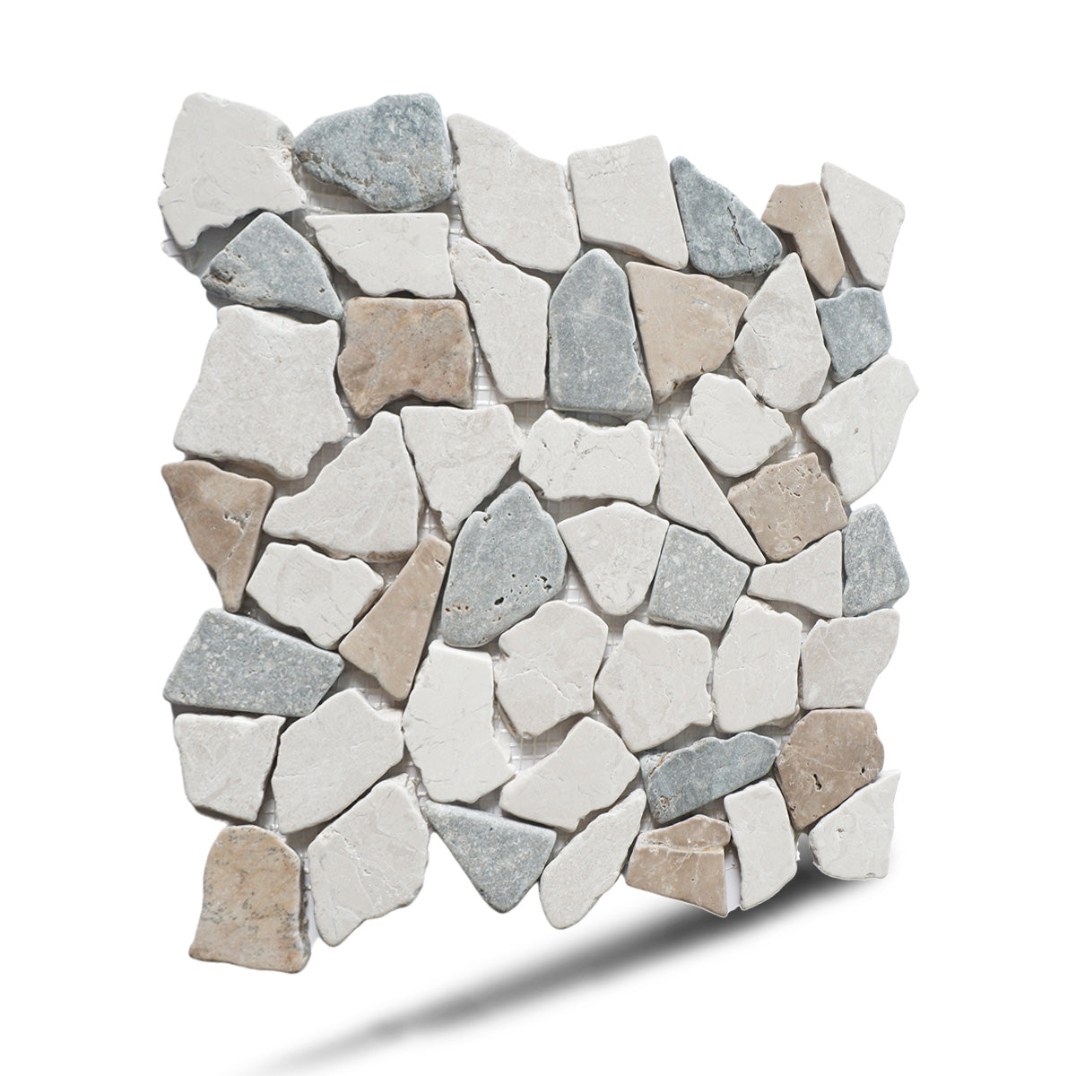 Natural Stone Mosaic Tile, Sea Sand Random Mosaic Wall Tile