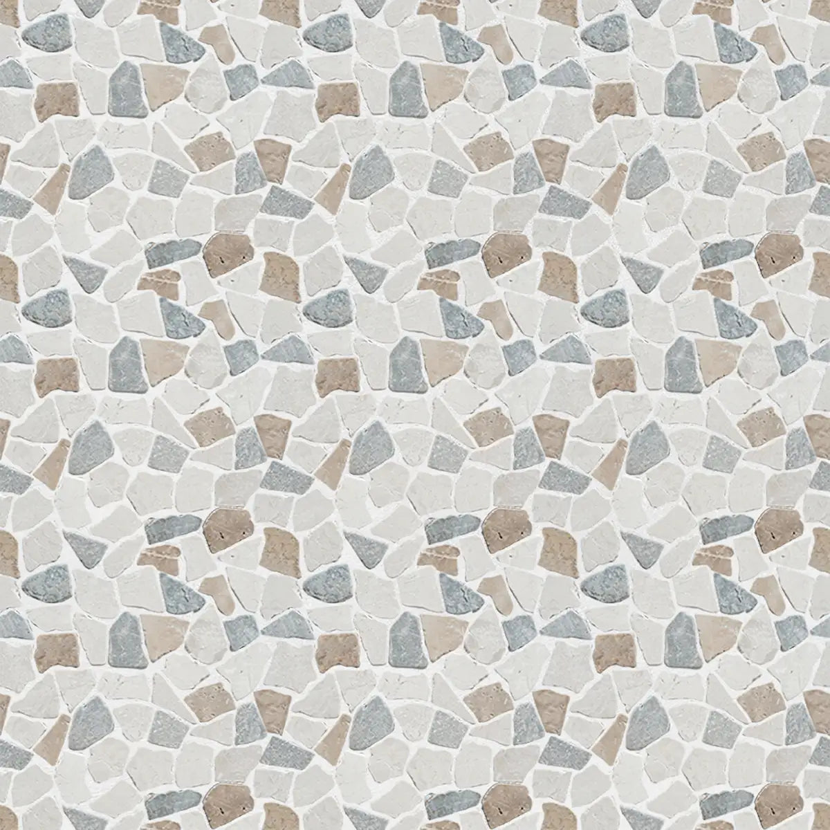 Sea Sand Random Irregular Mosaic Tile for Wall and Floor | 5 Tiles per case